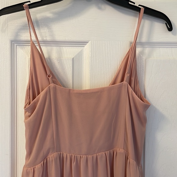 NWT Vila Maxi Dress Misty Rose/Light Pink - Picture 3 of 4